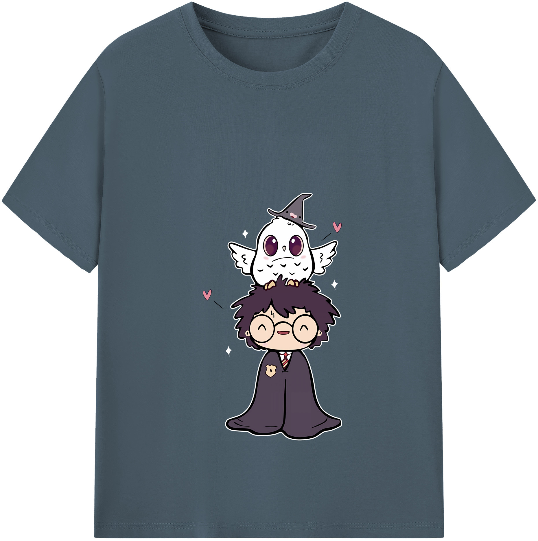 （画像用） Harry Potter ハリー・ポッターシリーズ 綿100％半袖Tシャツ（フロントプリント）